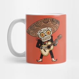 Day of the Dead Mariachi with Guitar & Sombrero Mug